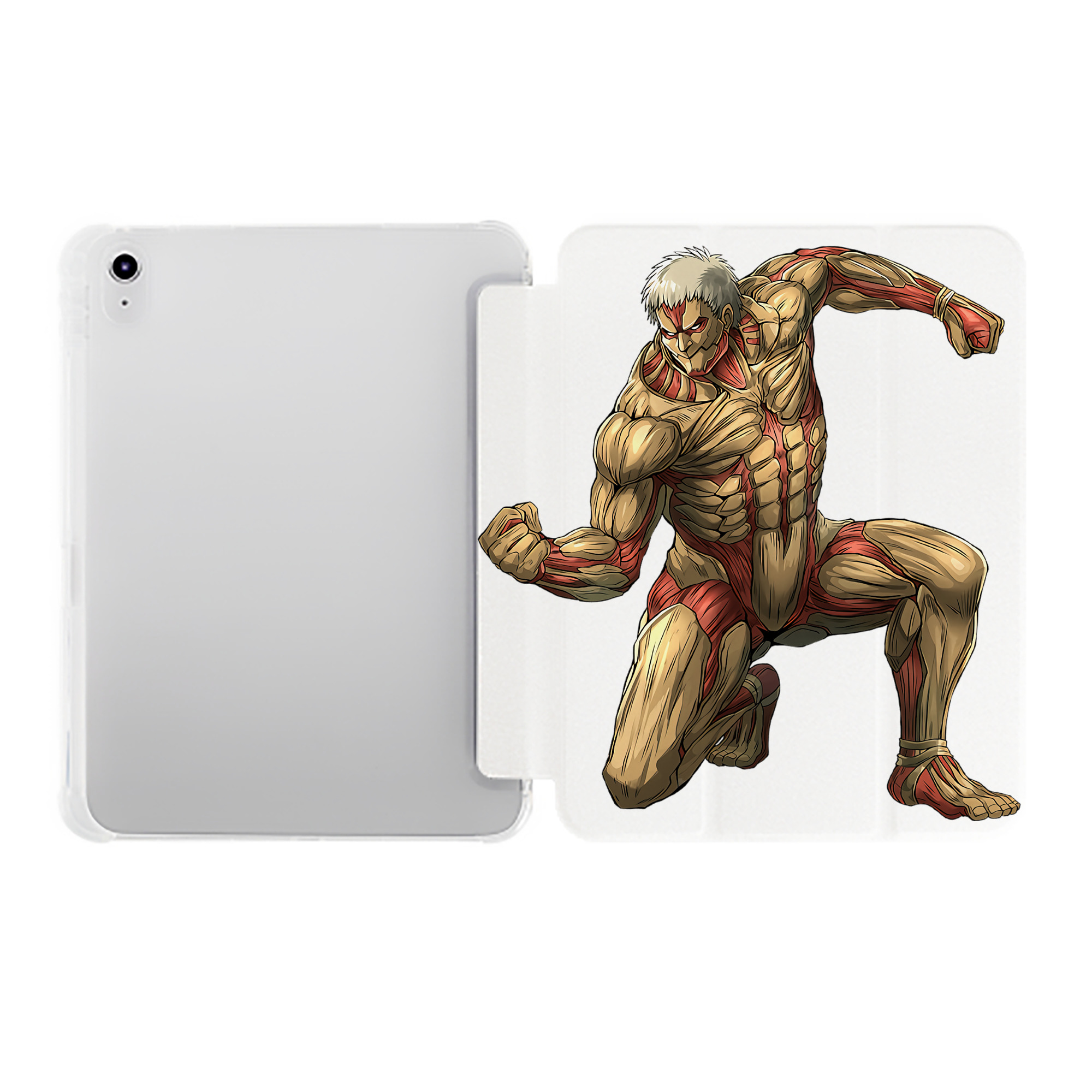 （画像用） 進撃の巨人 Attack on Titan IPad ケース ペン収納付き 三つ折りスタンド PUレザー×シリコン 対応機種9.5/10.5/10.9インチ